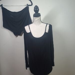 Adore Me Black Ensemble Pajama Set
